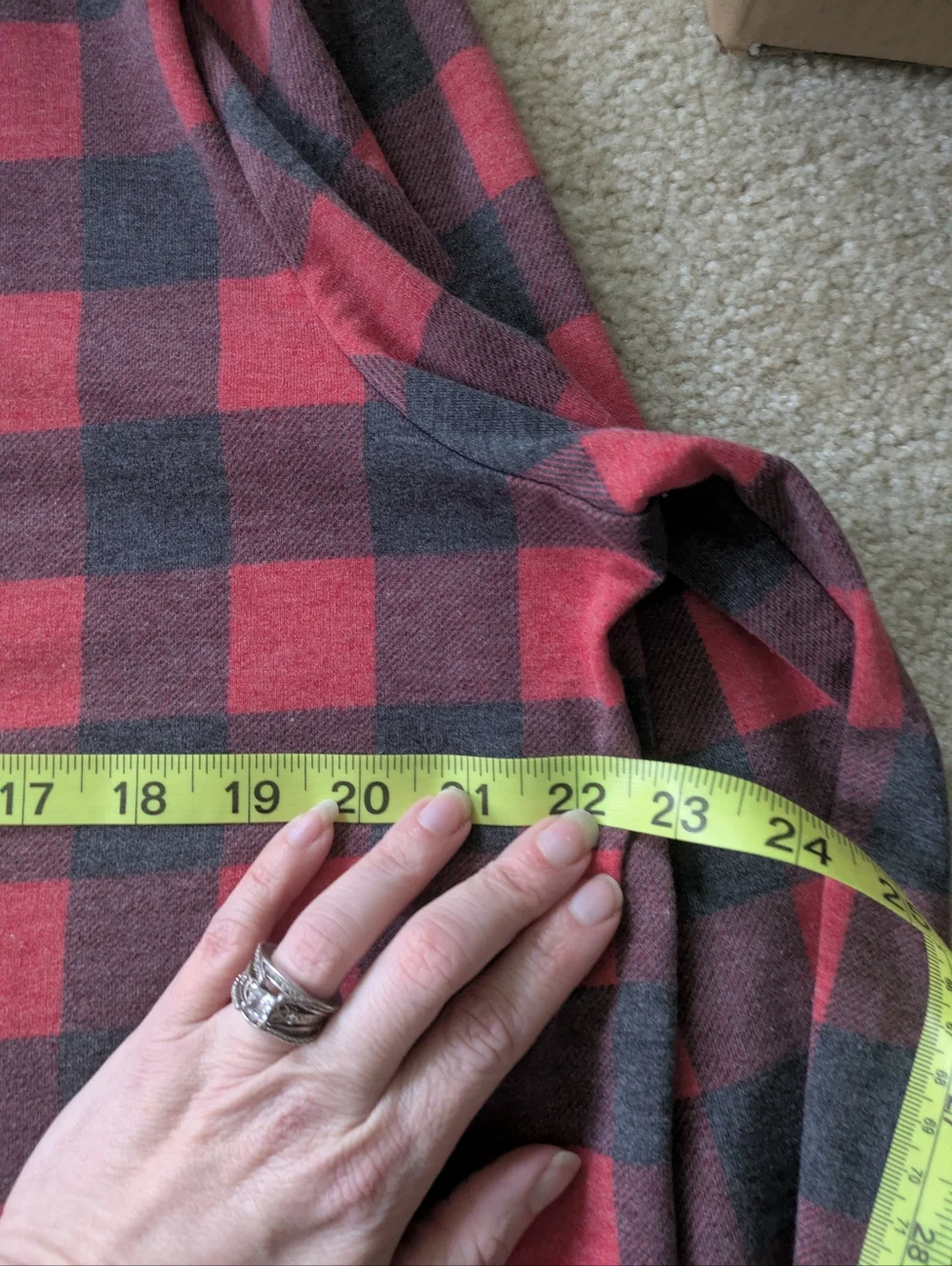 No Boundaries‎ Red and Black Plaid Utility Jacket 2XL Lightweight